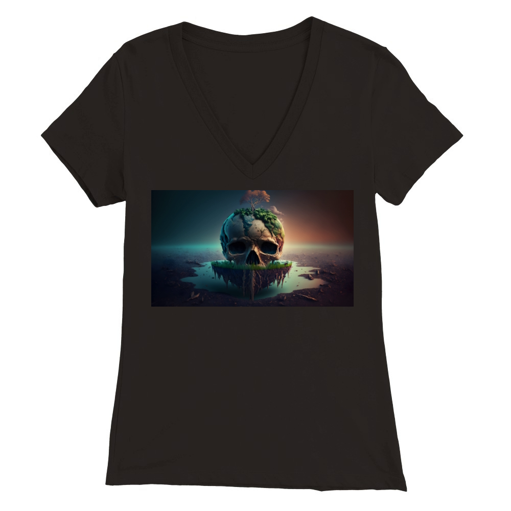cool earth Premium Womens V-Neck T-shirt