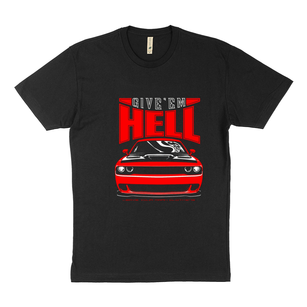 Give'em Hell Dodge Challenger Hellcat Sustainable T-Shirt