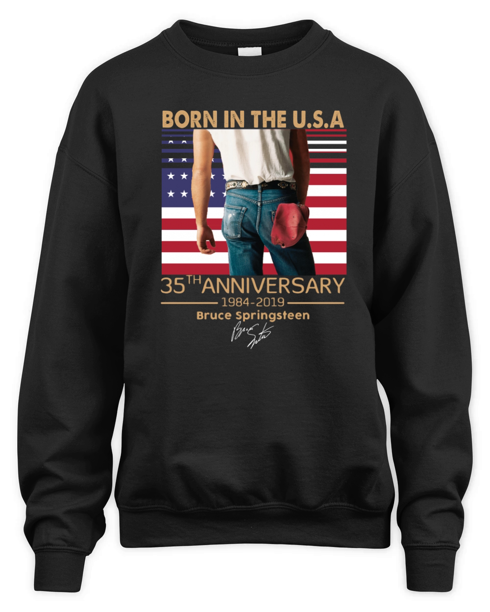 Born in the U.S.A 35th anniversary 1984-2019 Bruce Springsteen shirt Unisex Premium Crewneck Sweatshirt