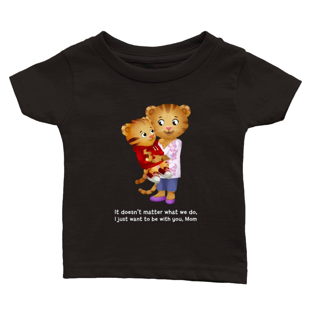 Daniel And Mom Tiger Classic Baby Crewneck T-shirt