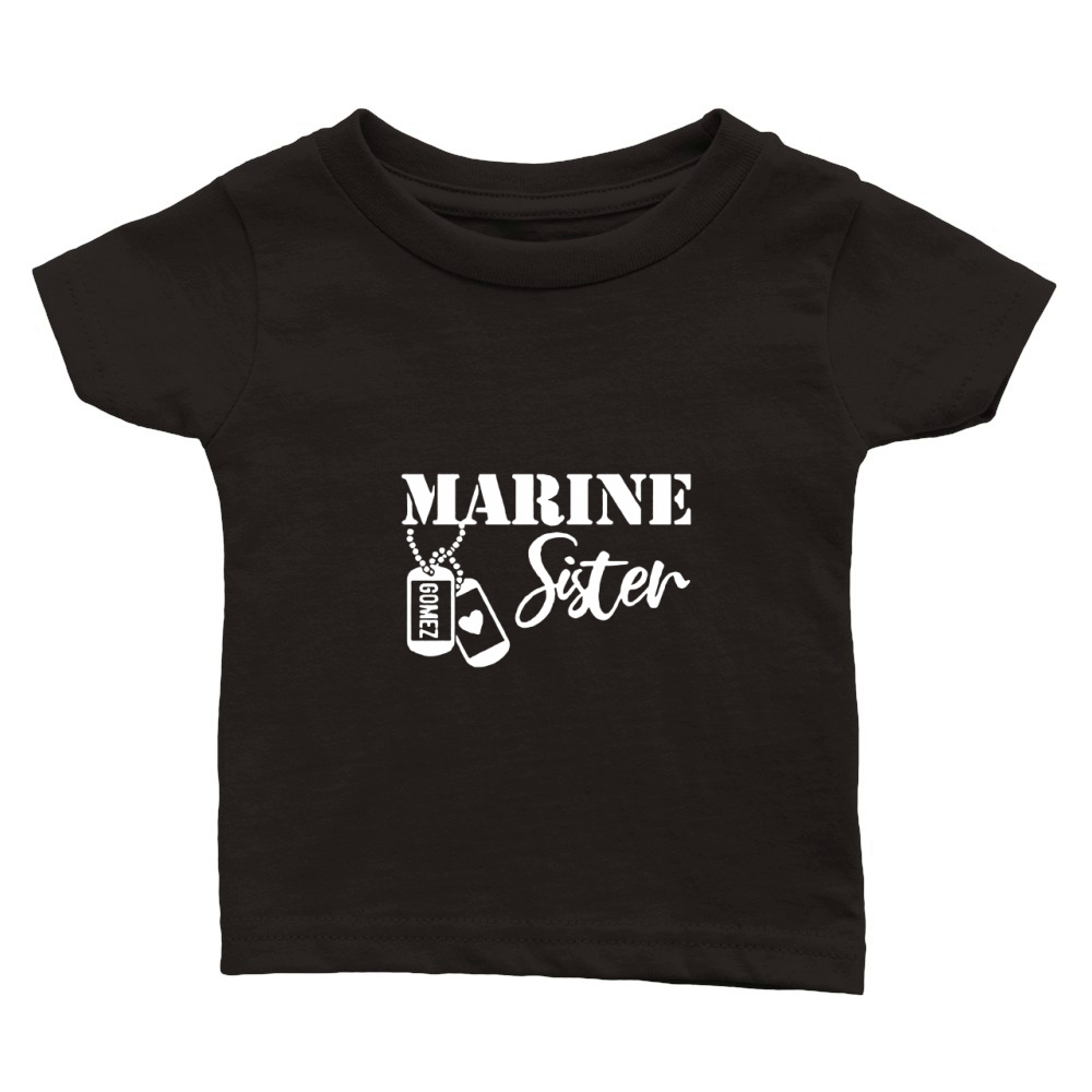 Marine Sister Unisex Hooded Classic Baby Crewneck T-shirt