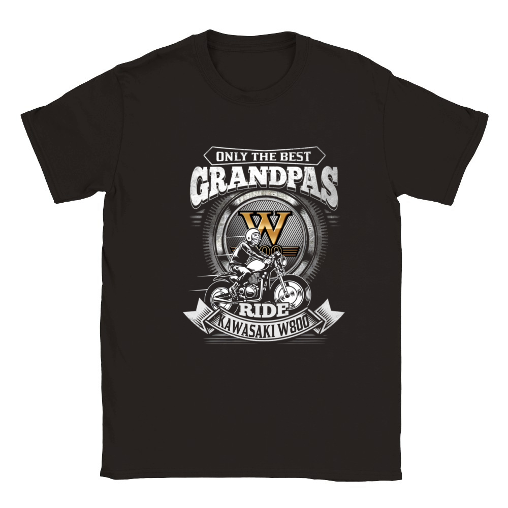 BEST GRANDPAS KAWASAKI W800 Classic Kids Crewneck T-shirt
