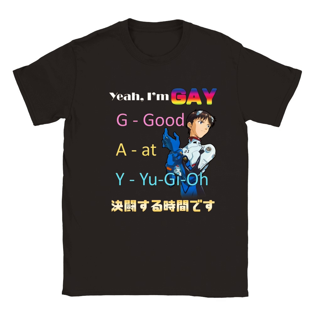 Yeah i’m gay good at yugioh shirt Classic Kids Crewneck T-shirt