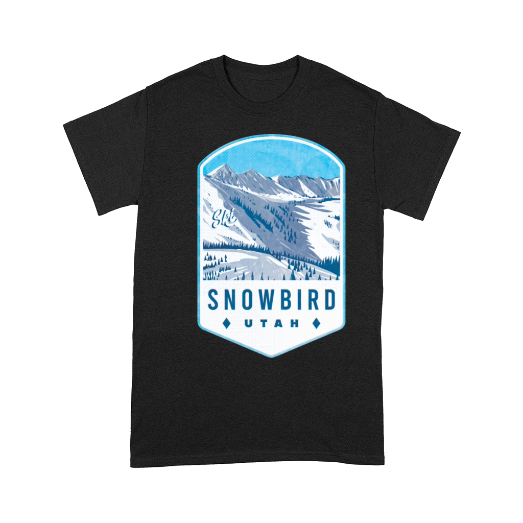 Snowbird Utah Ski Badge Comfort T-shirt