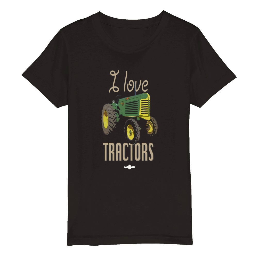i love tractors oliver 88 Organic Kids Crewneck T-shirt
