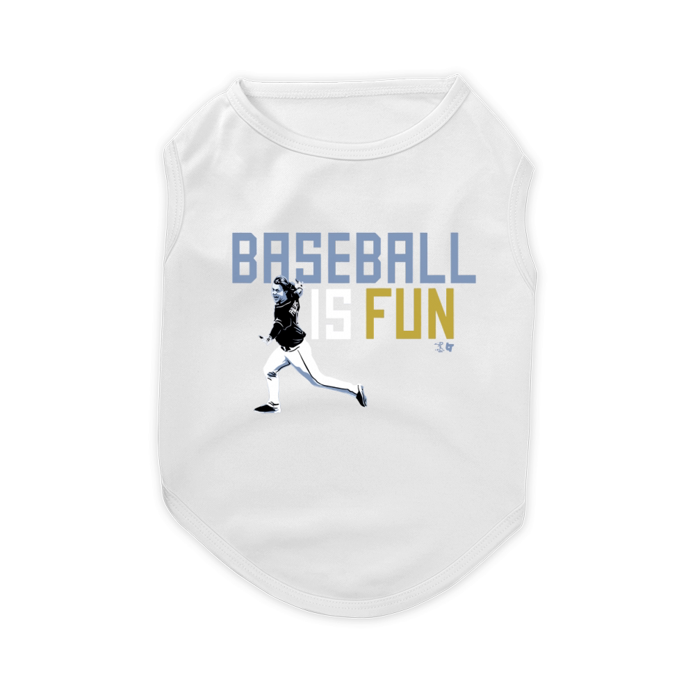 Baseball Is Fun Pet T-Shirt