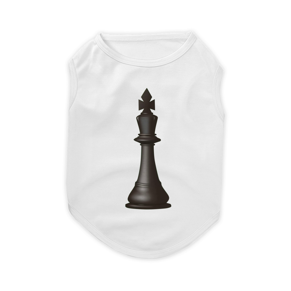Black King Chess Piece Pet T-Shirt