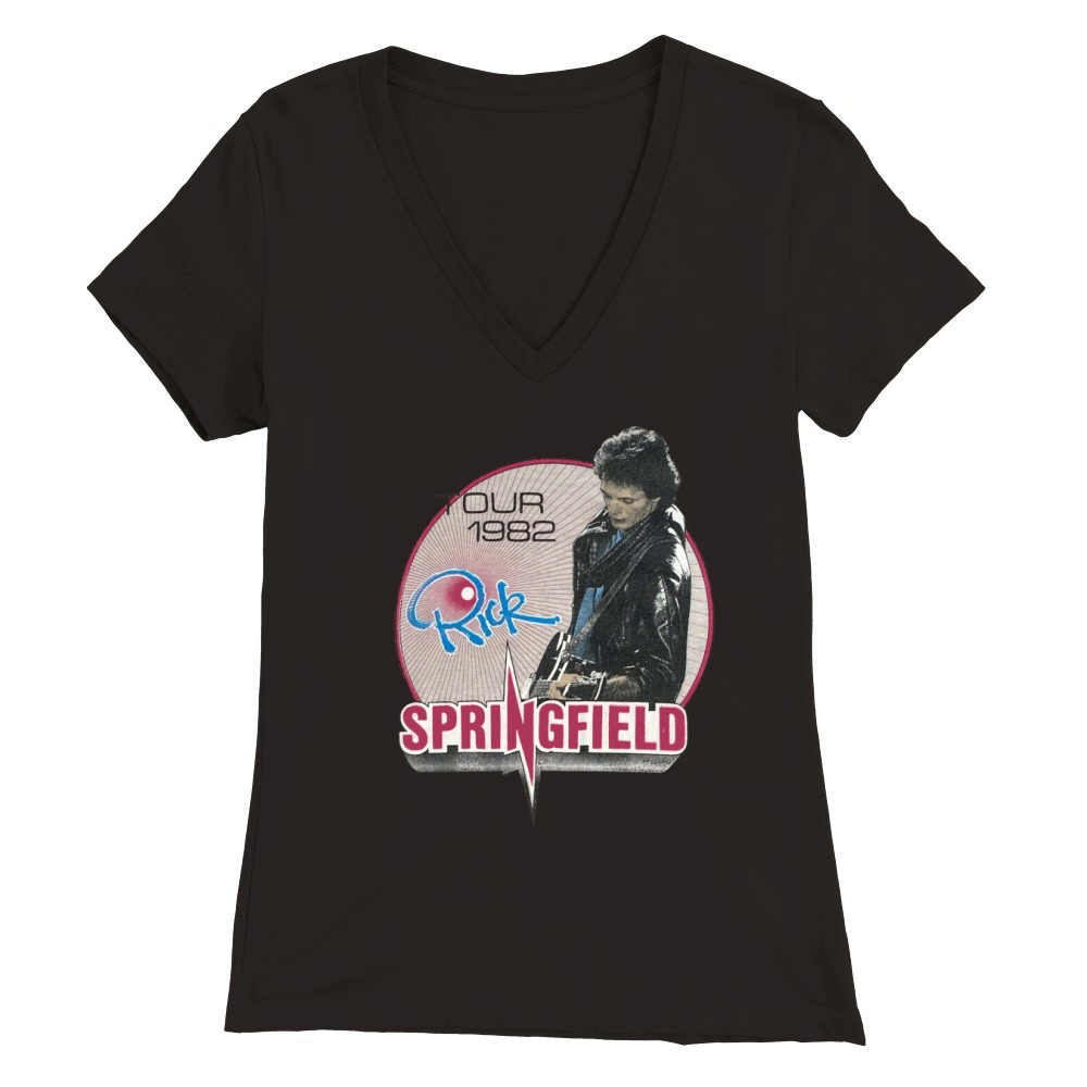 Rick Springfield music Premium Womens V-Neck T-shirt