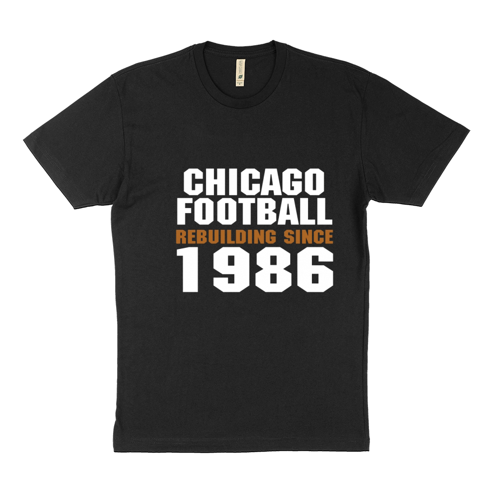 Chicago Football Rebuilding Since 1986 Sustainable T-Shirt