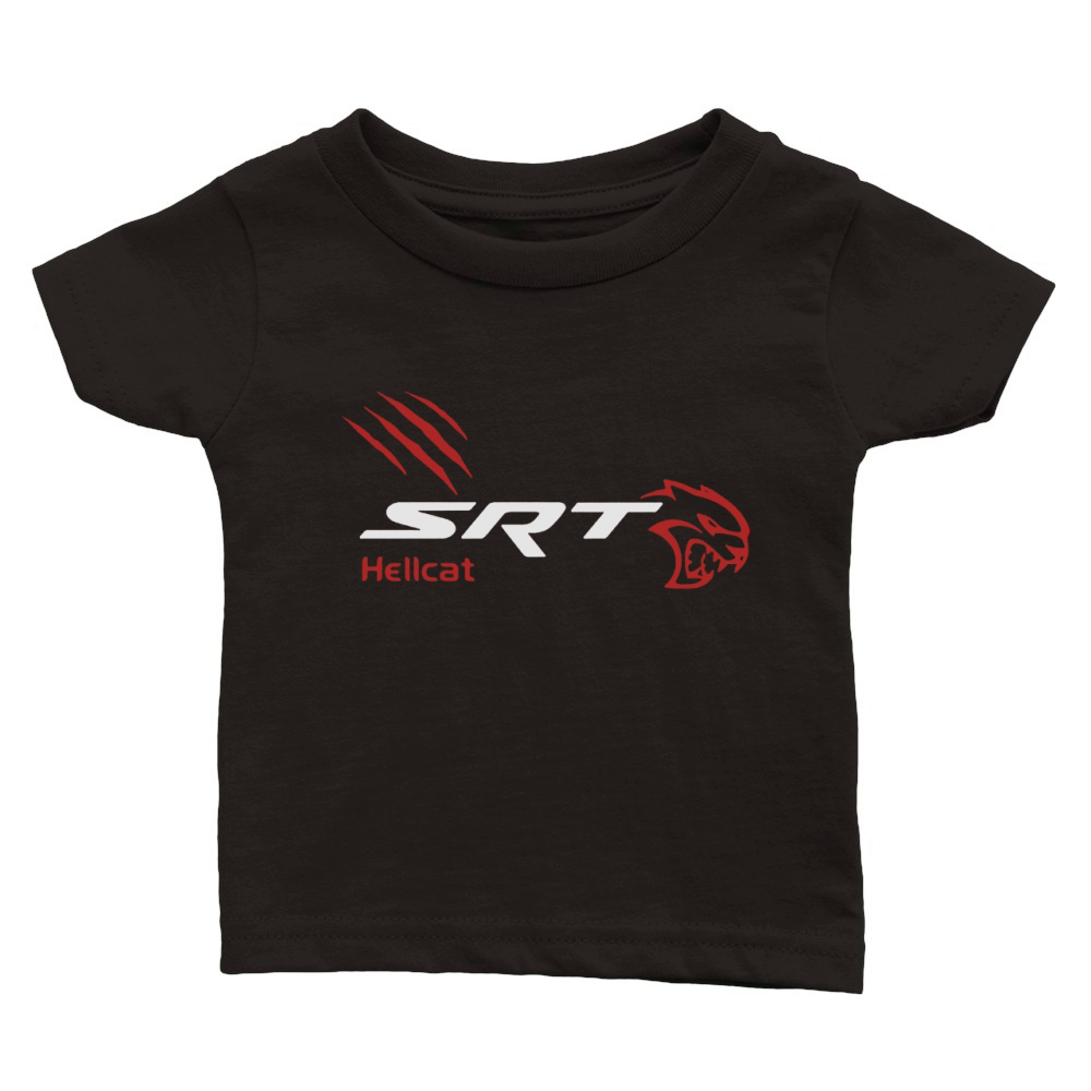 Chemise SRT Hell Cat, Dodge Chemise SRT, rouge vif Scratch V1 Classic Baby Crewneck T-shirt