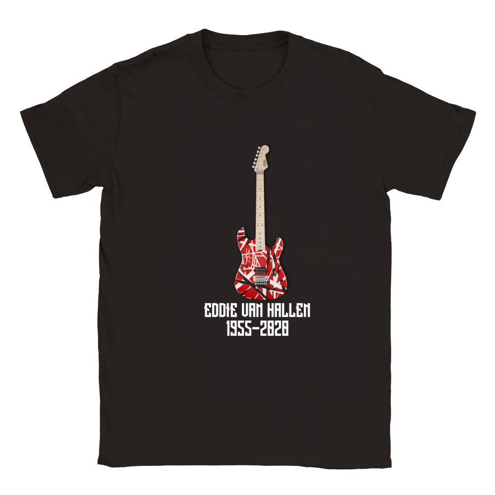 Eddie Van Halen Guitar Vintage Classic Kids Crewneck T-shirt