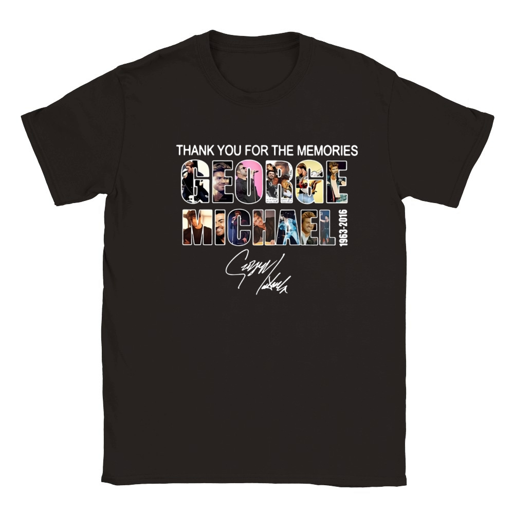 Thank you for the memories George Michael 1963-2016 signature shirt Classic Kids Crewneck T-shirt