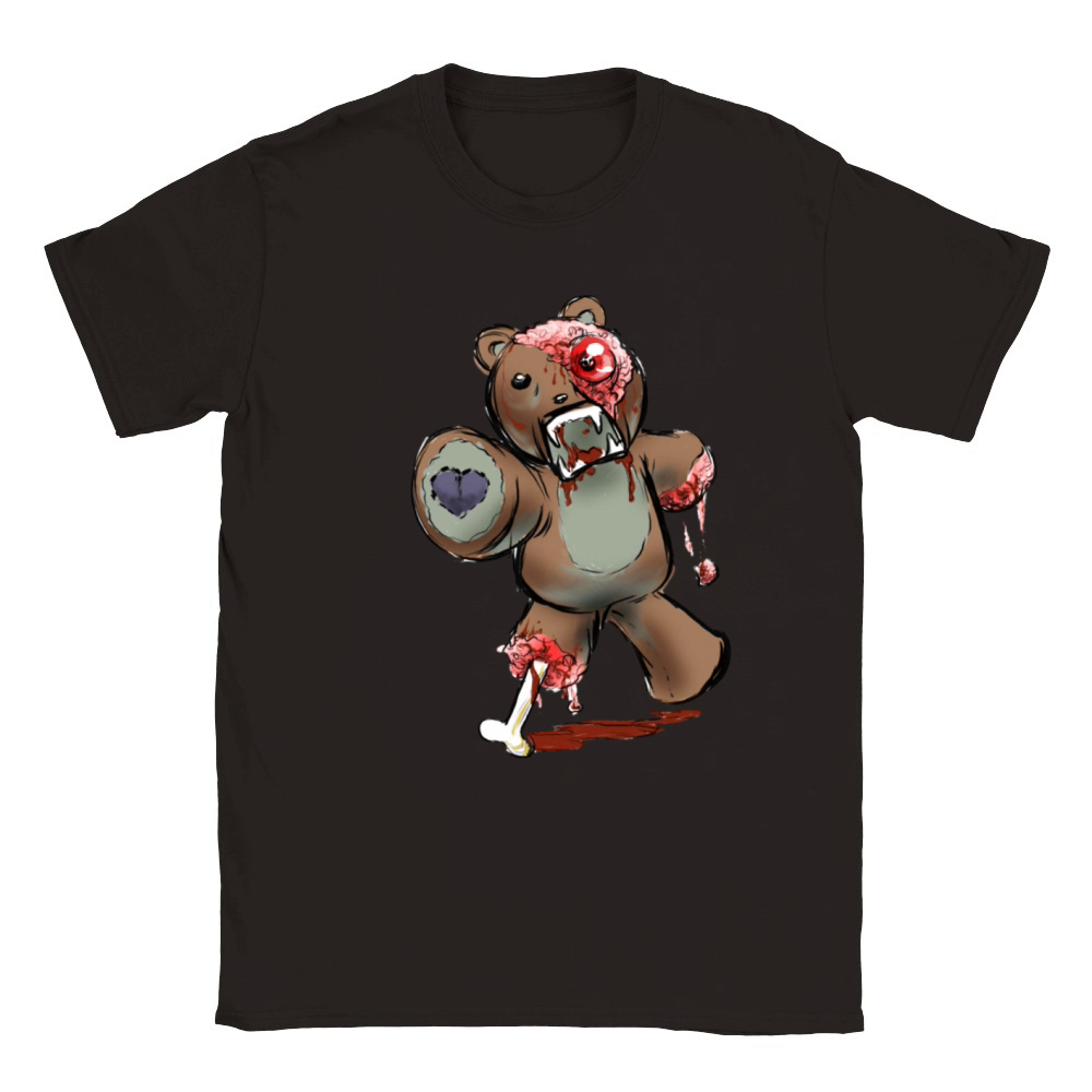 zombie bear Classic Kids Crewneck T-shirt