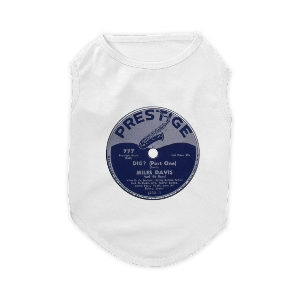 Miles Davis 78 RPM Record Label Pet T-Shirt