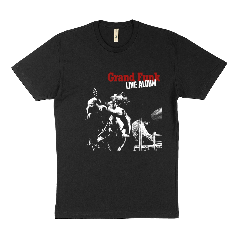 Grand Funk Live Album Fan Sustainable T-Shirt