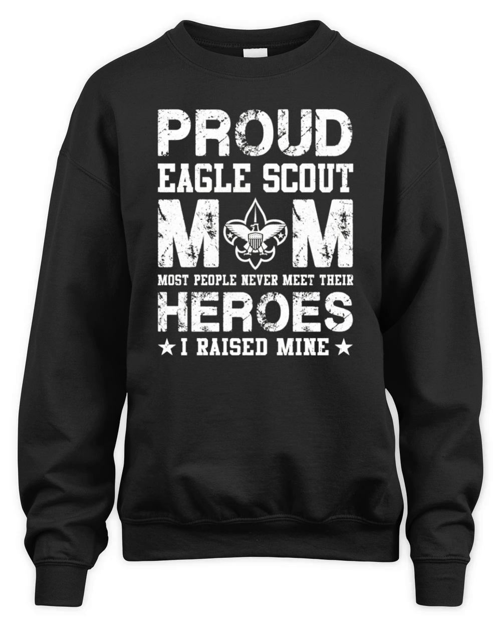 Proud Eagle Scout Mom Unisex Premium Crewneck Sweatshirt