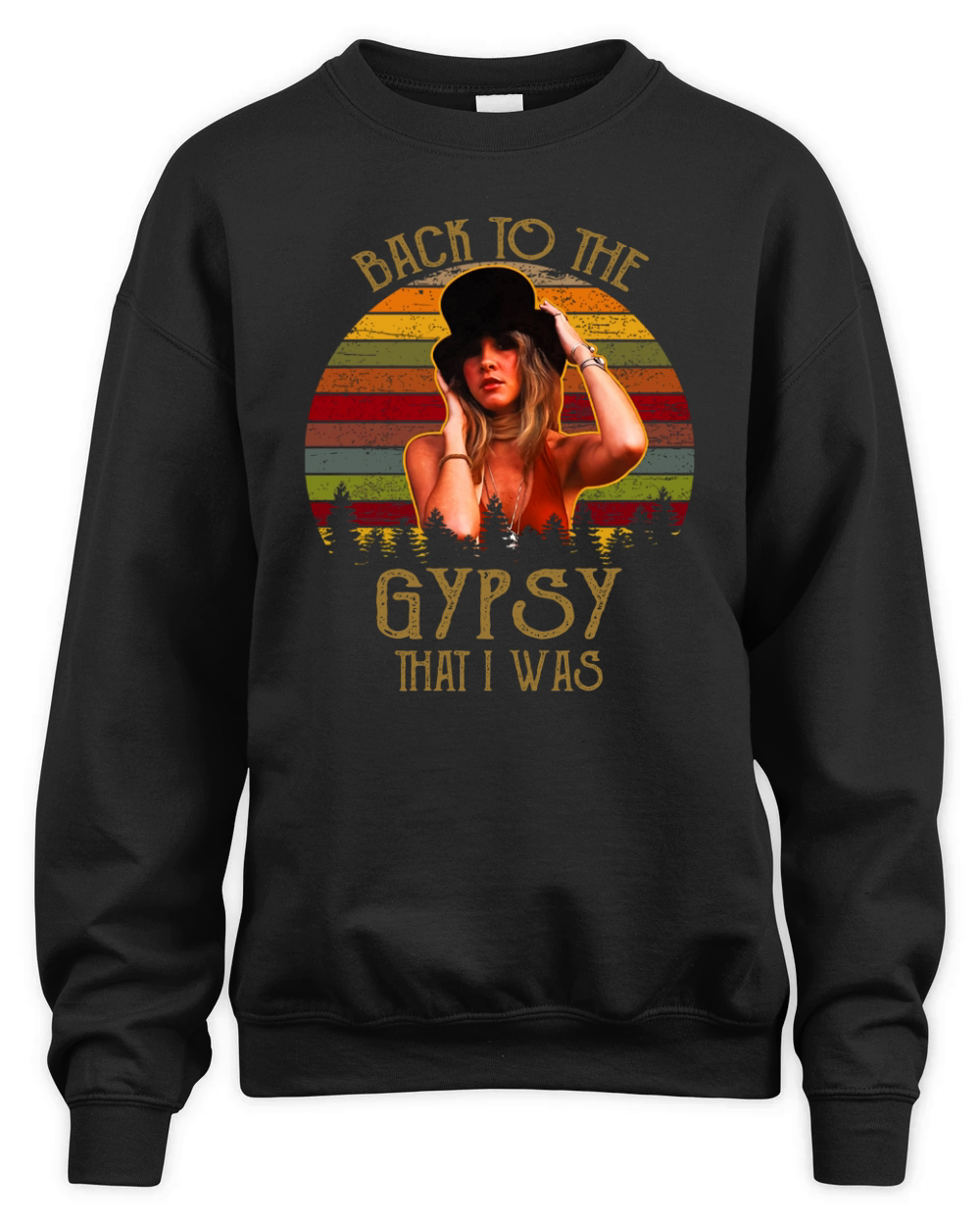 Vintage Stevie Nicks Back To The Gypsy That I Was shirt Unisex Premium Crewneck Sweatshirt