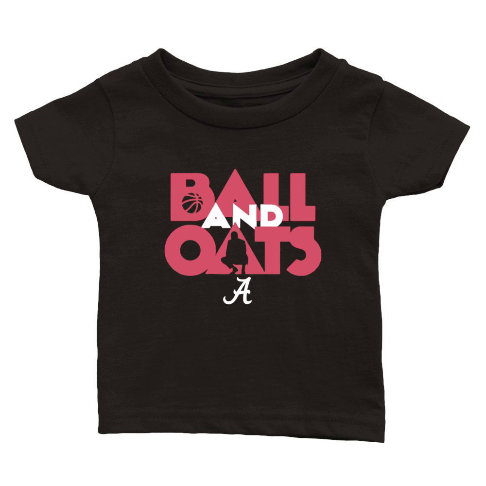 Ball & Oats Licensed by Alabama Basketball Shirt Classic Baby Crewneck T-shirt