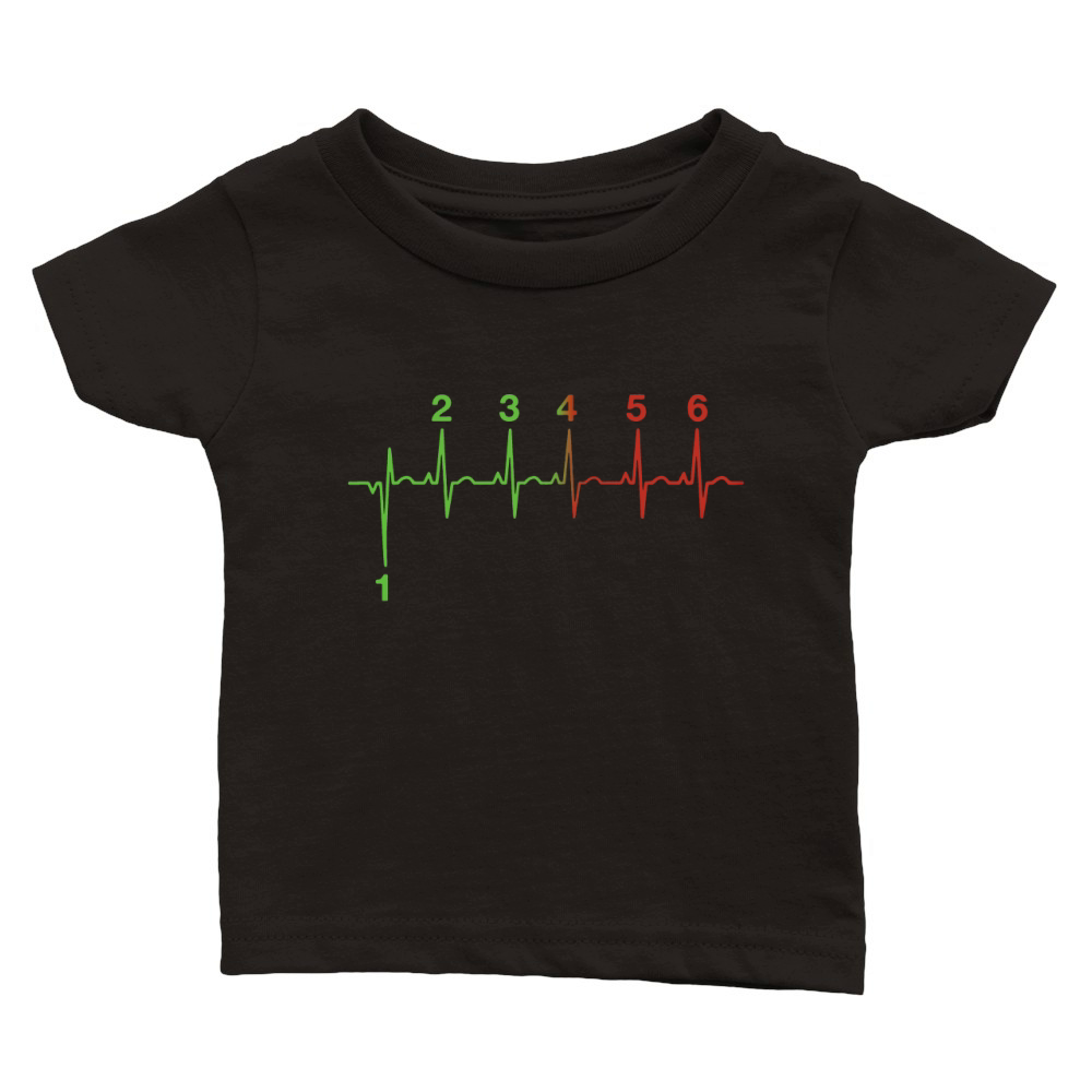 motorcycle-gear-shift-heartbeat Classic Baby Crewneck T-shirt