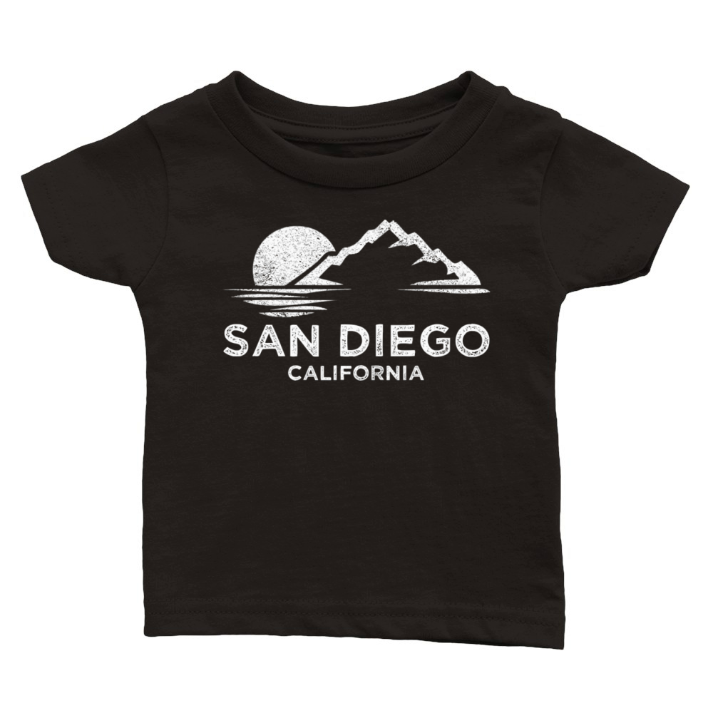 San Diego Ca Retro Vintage Southern California Classic Baby Crewneck T-shirt
