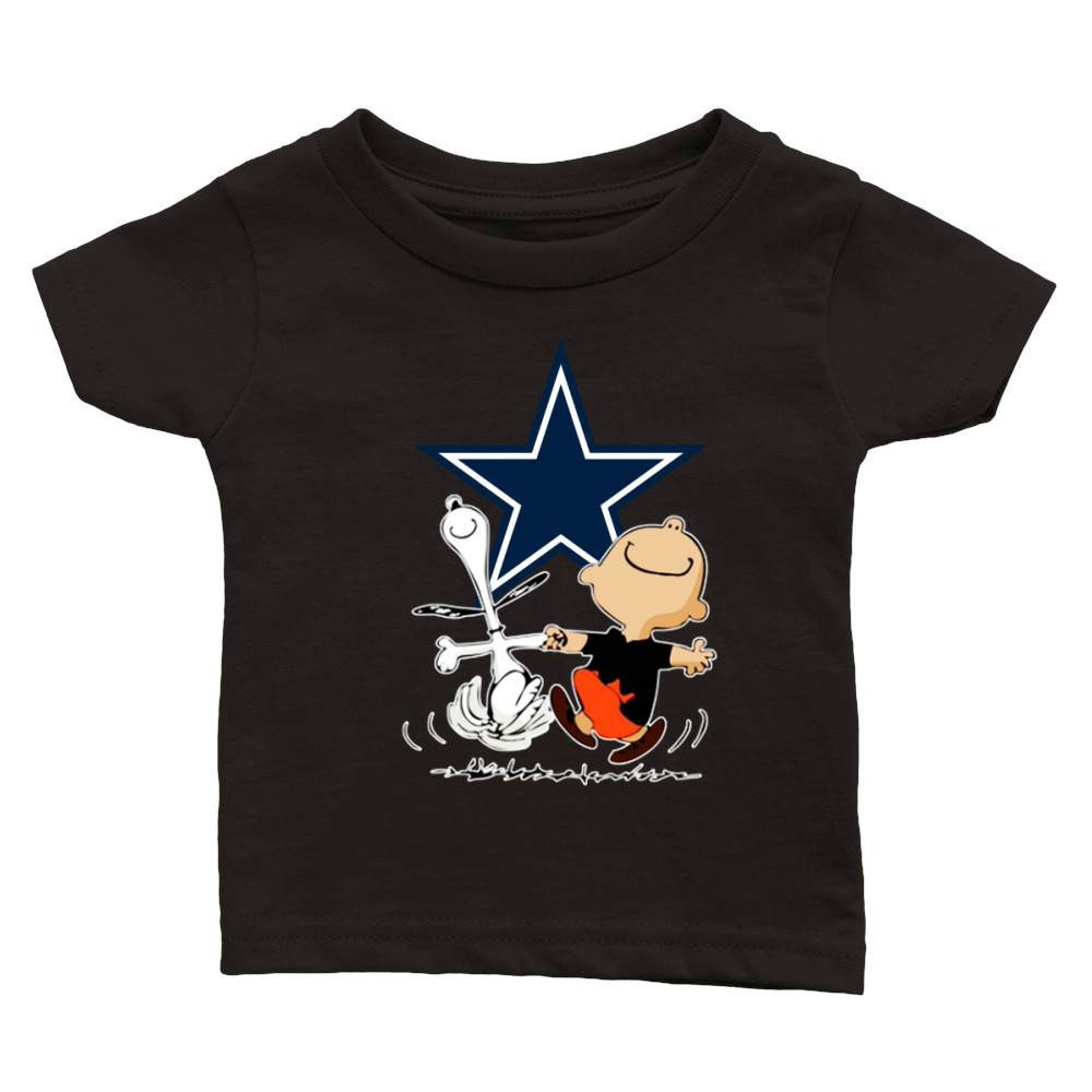 Snoopy Cowboys fans Classic Baby Crewneck T-shirt