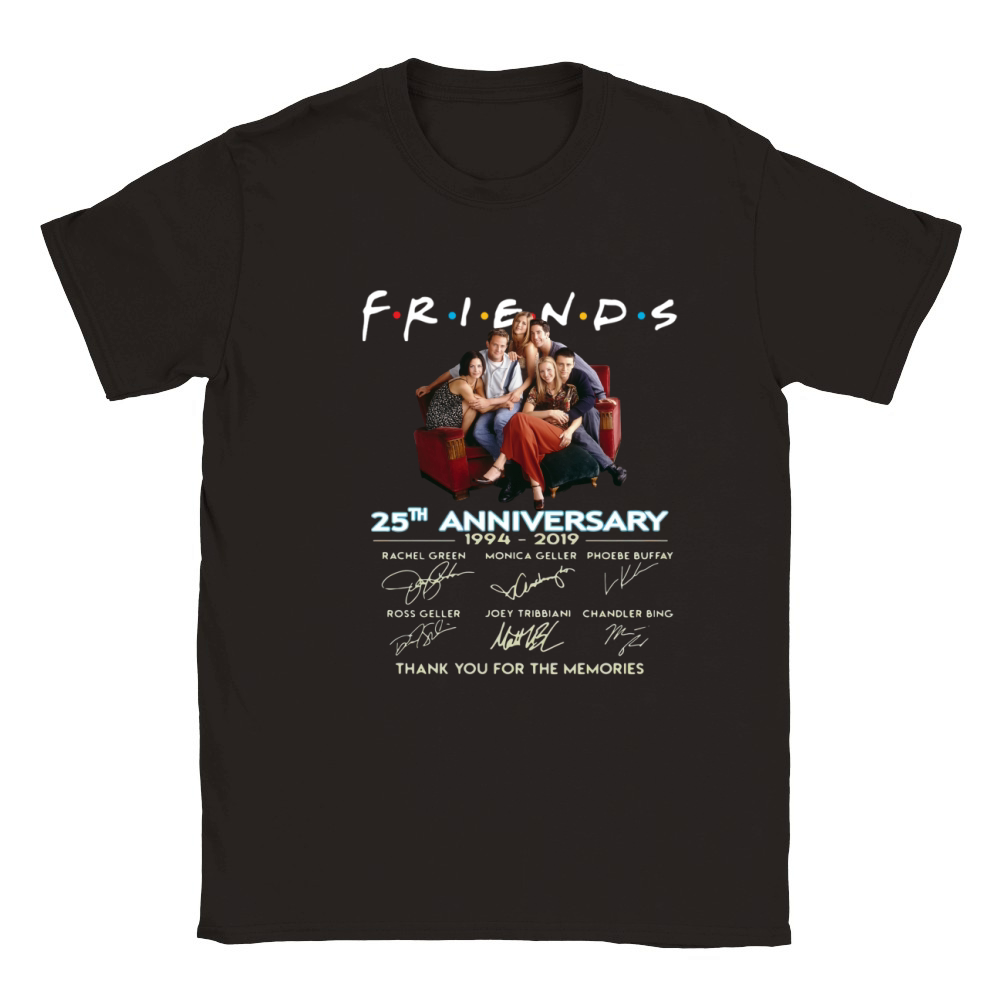 Friends 25th Anniversary Show TV Thank You For The Memories Signatures shirt Classic Kids Crewneck T-shirt