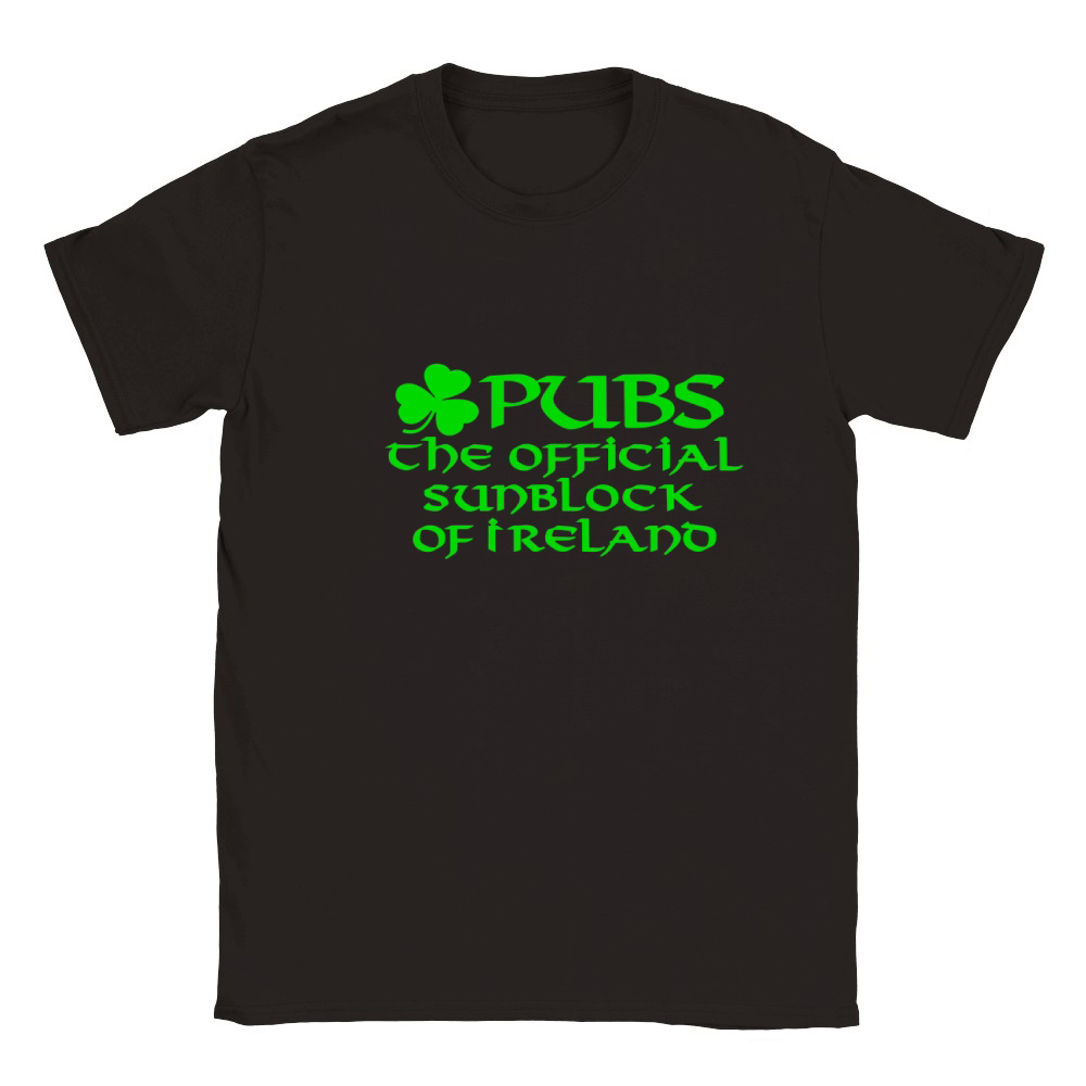 Pubs, the official sunblock of Ireland Classic Kids Crewneck T-shirt