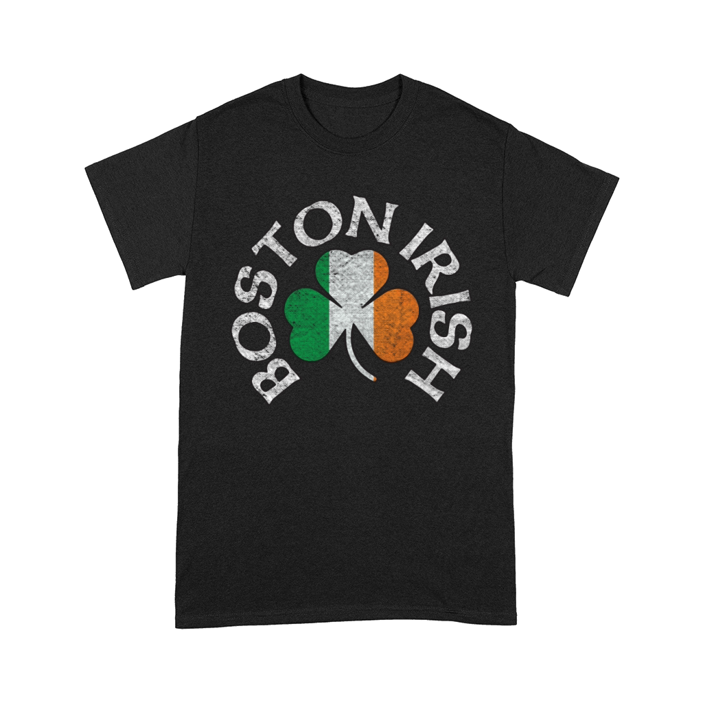 Boston Irish Shamrock Flag Clothing  T-Shirt Comfort T-shirt
