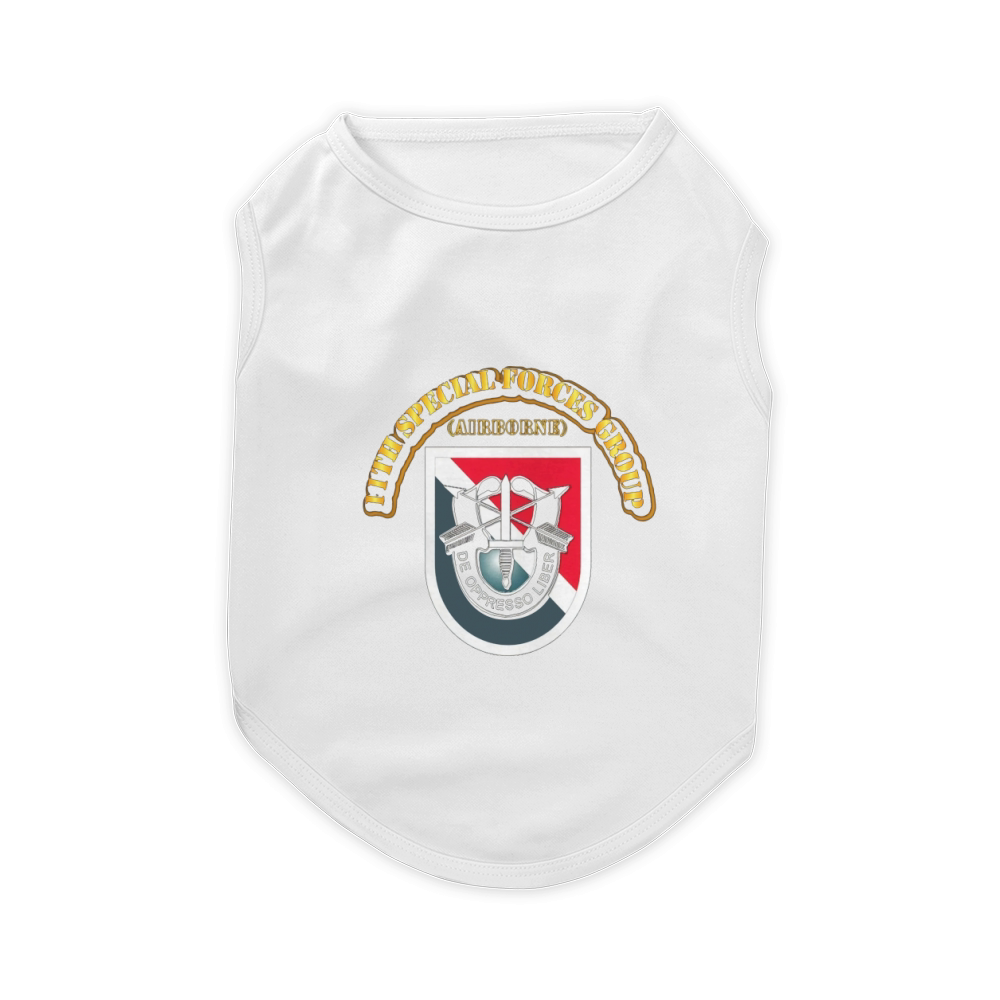 11th Special Forces Group (Airborne) Tshirt Pet T-Shirt