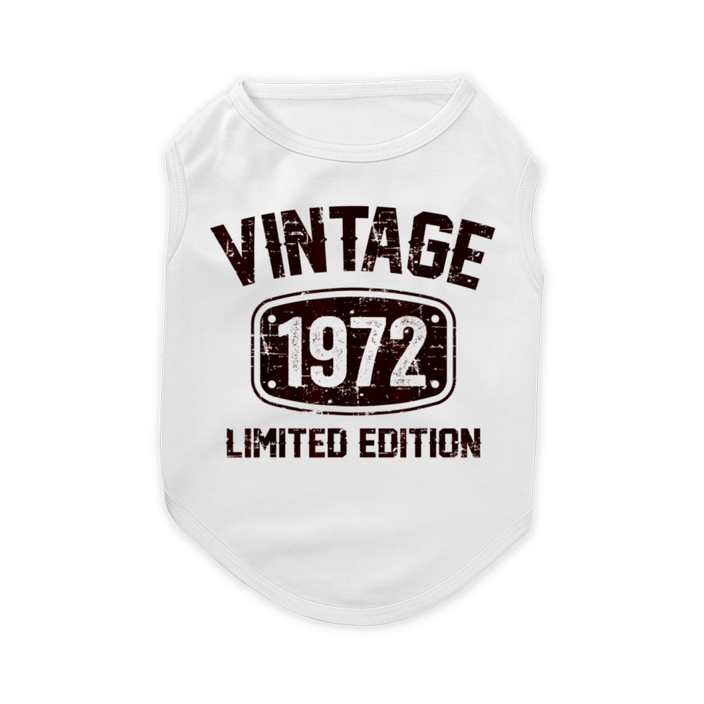51 Years Old Vintage 1972 Limited Edition Pet T-Shirt