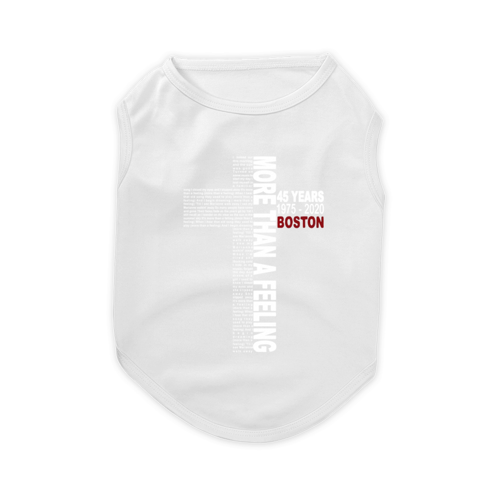 Lyrics More than a feeling 45 years 1975 2020 Boston Pet T-Shirt