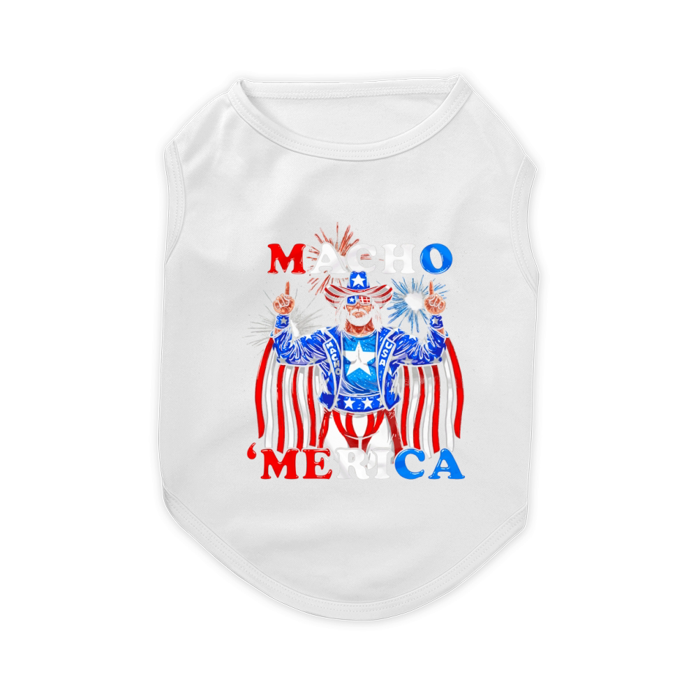Macho Merica Usa Randy Savage America Man Pet T-Shirt