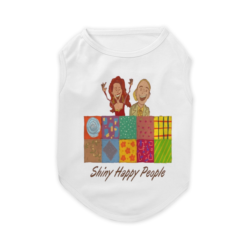 shiny happy people Pet T-Shirt