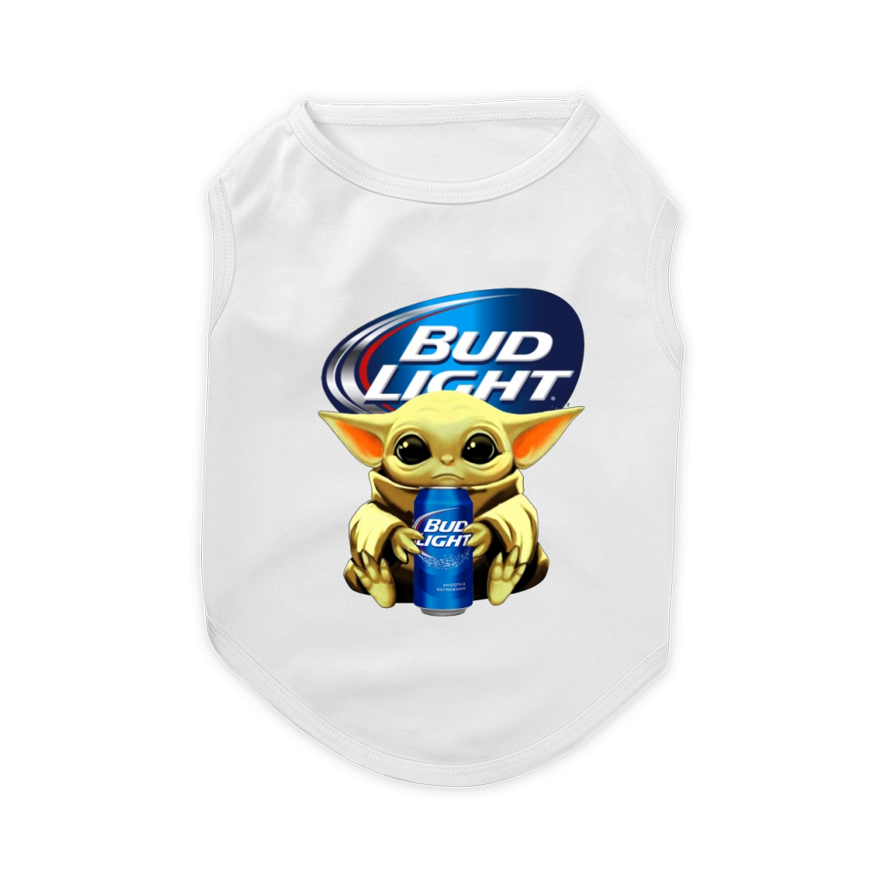 The Mandalorian Baby Yoda Bud Light Pet T-Shirt