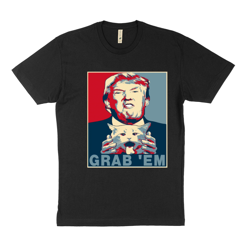 trump grab em cat poster Sustainable T-Shirt