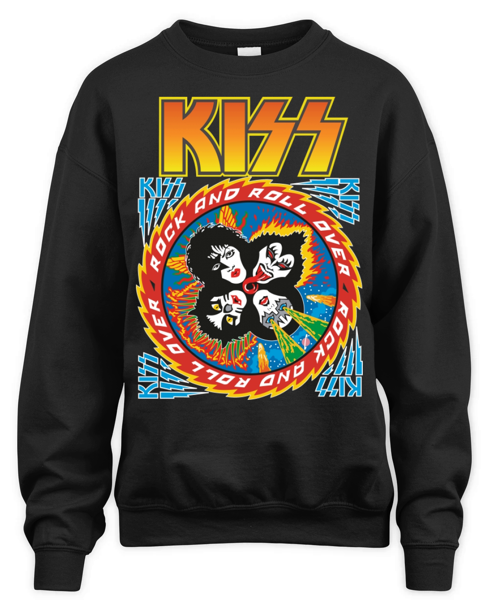 Kiss Rock Band Unisex Premium Crewneck Sweatshirt