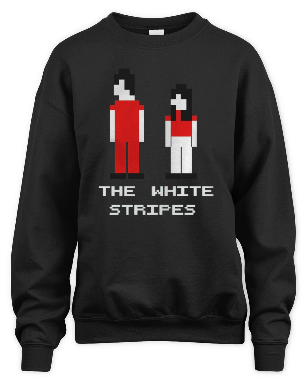 The White Stripes Pixel Unisex Premium Crewneck Sweatshirt