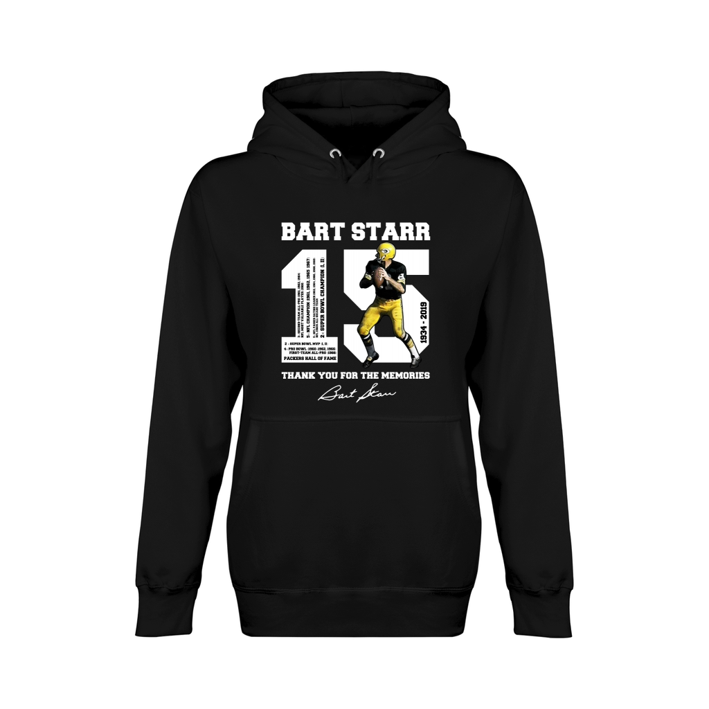Bart Starr 15 1934 – 2019 thank you for the memories Unisex Premium Pullover Hoodie