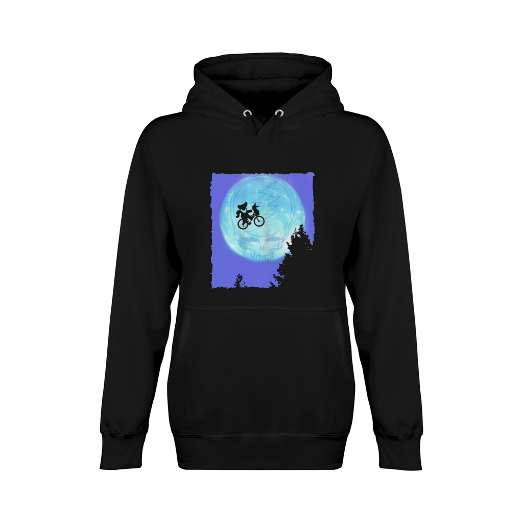 Bear Cycling The Moon Grateful Dead Unisex Premium Pullover Hoodie