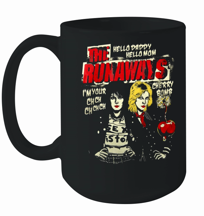 The Runaways  Cherry Bomb Tshirt Ceramic Mug