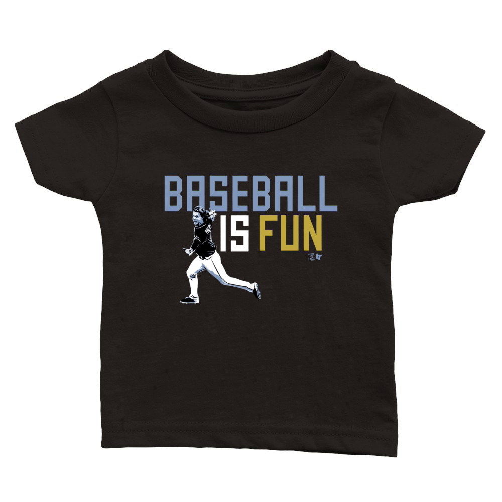 Baseball Is Fun Classic Baby Crewneck T-shirt