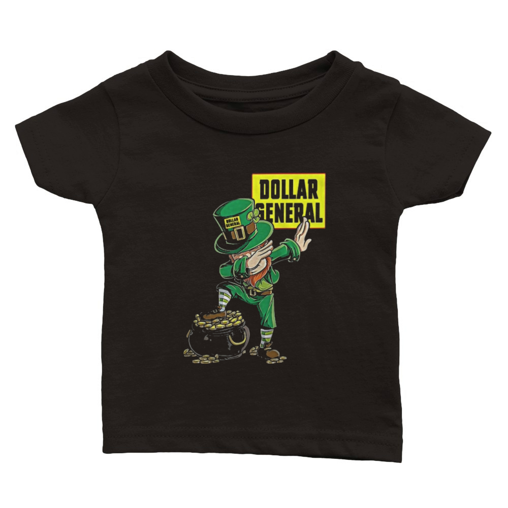 Dollar General leprechaun st patricks day Classic Baby Crewneck T-shirt