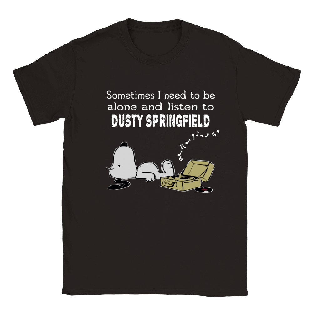Sometimes I need to be alone and listen to Dusty Springfield Classic Kids Crewneck T-shirt