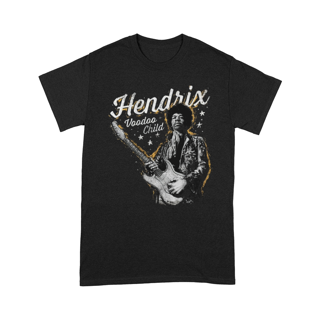 Jimi Hendrix Distressed Voodoo Child Vintage Graphic T-Shirt Comfort T-shirt
