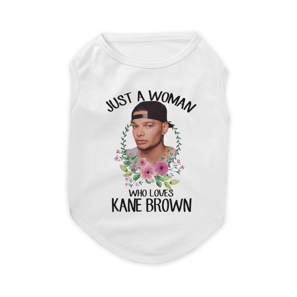 Just a woman who loves Kane Brown Pet T-Shirt