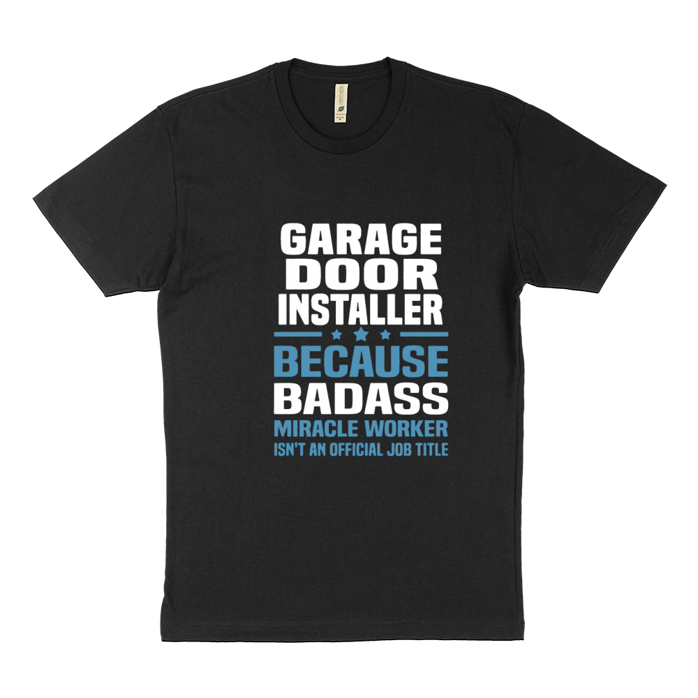 April Fools Day Garage Door Installer tee Sustainable T-Shirt