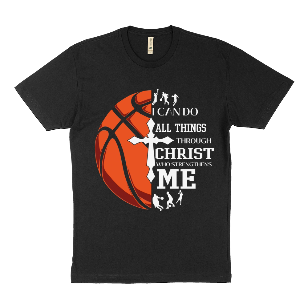 Christian Basketball I Can Do Sustainable T-Shirt