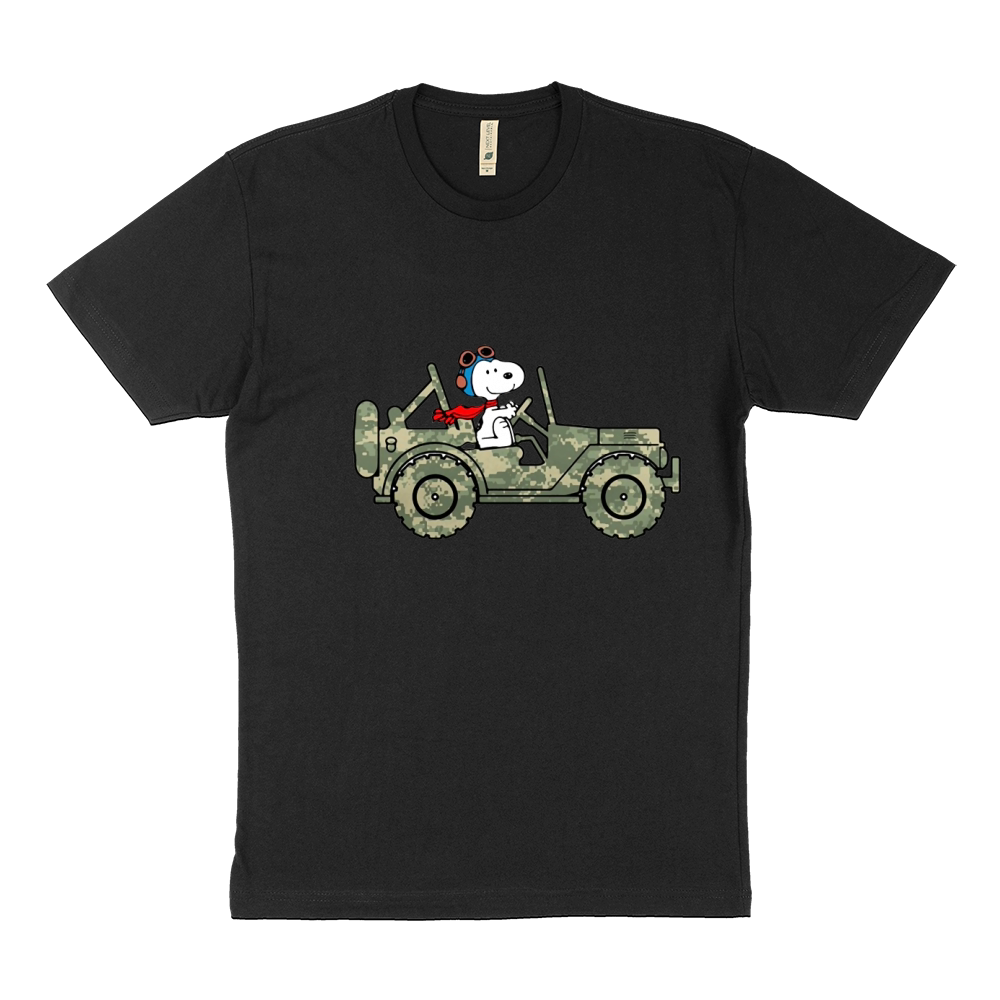 Snoopy Jeep Sustainable T-Shirt