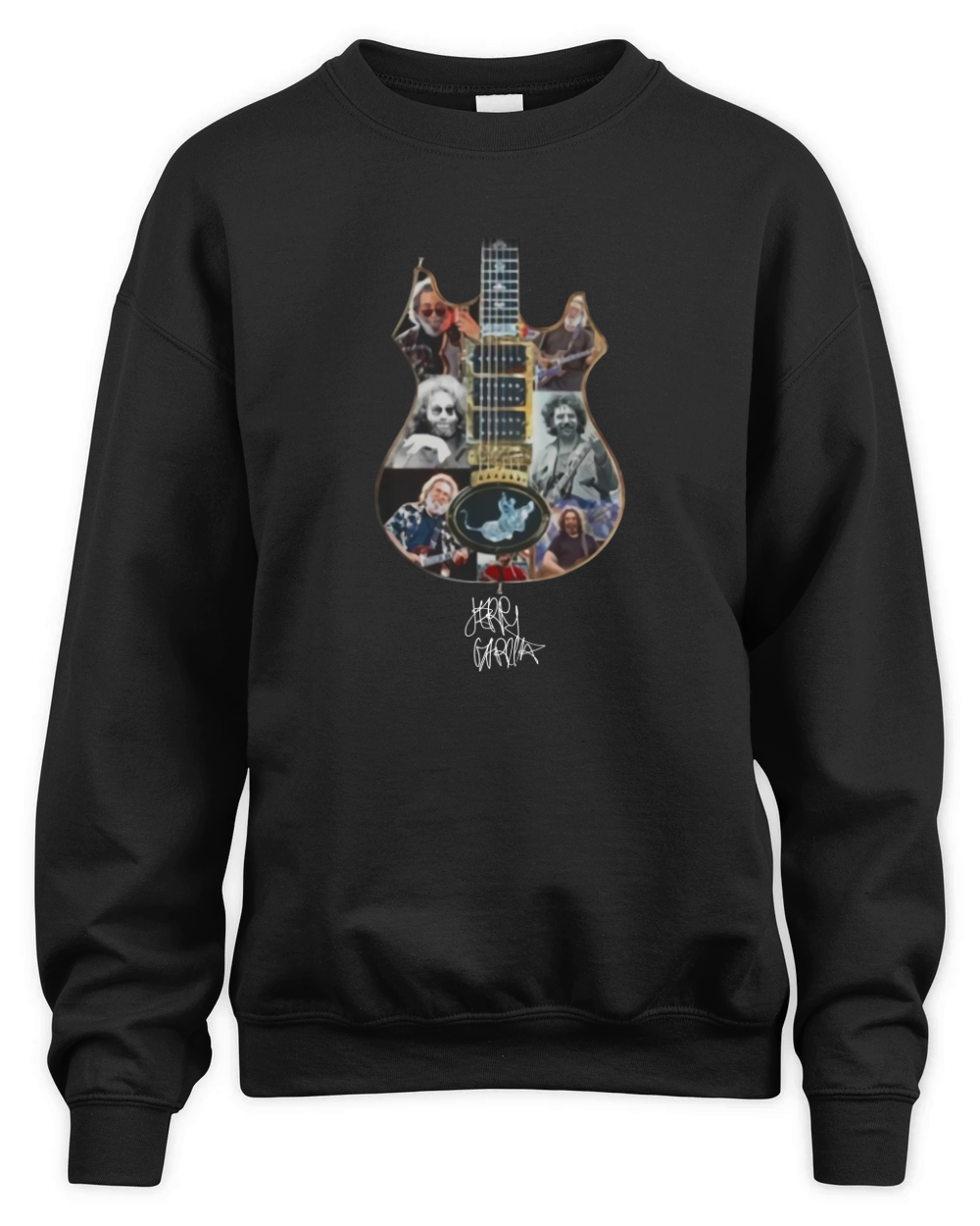 Jerry Garcia Guitar Grateful Dead Signature shirt Unisex Premium Crewneck Sweatshirt