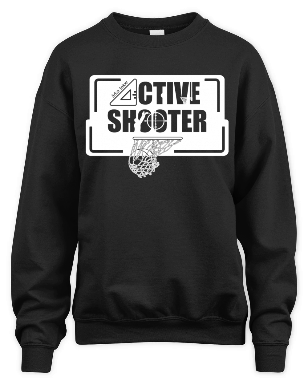SPORTS - Basketball - Active Shooter White Unisex Premium Crewneck Sweatshirt